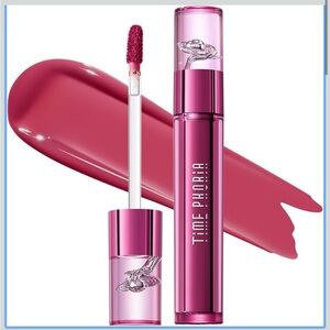 TIME PHORIA Blurring Lip Tint 005 Crush, True Pink Glossy to Soft Matte Finish